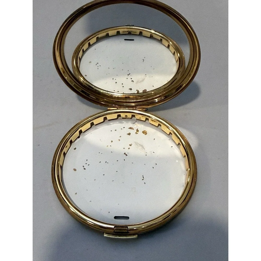 VTG Stratton RAFA Powder Compact Black Enamel Royal Air Force Sweetheart England